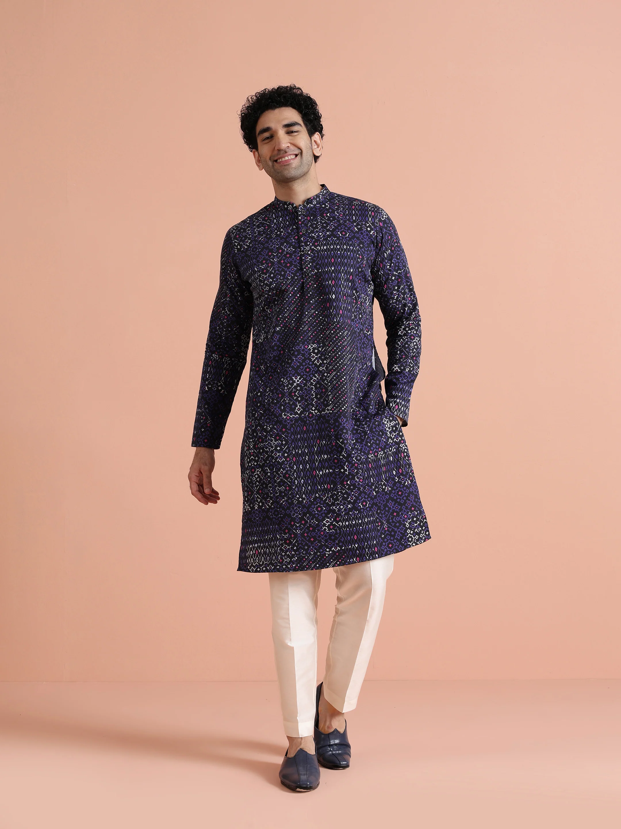 Black & Purple Geometric Printed - Image 2
