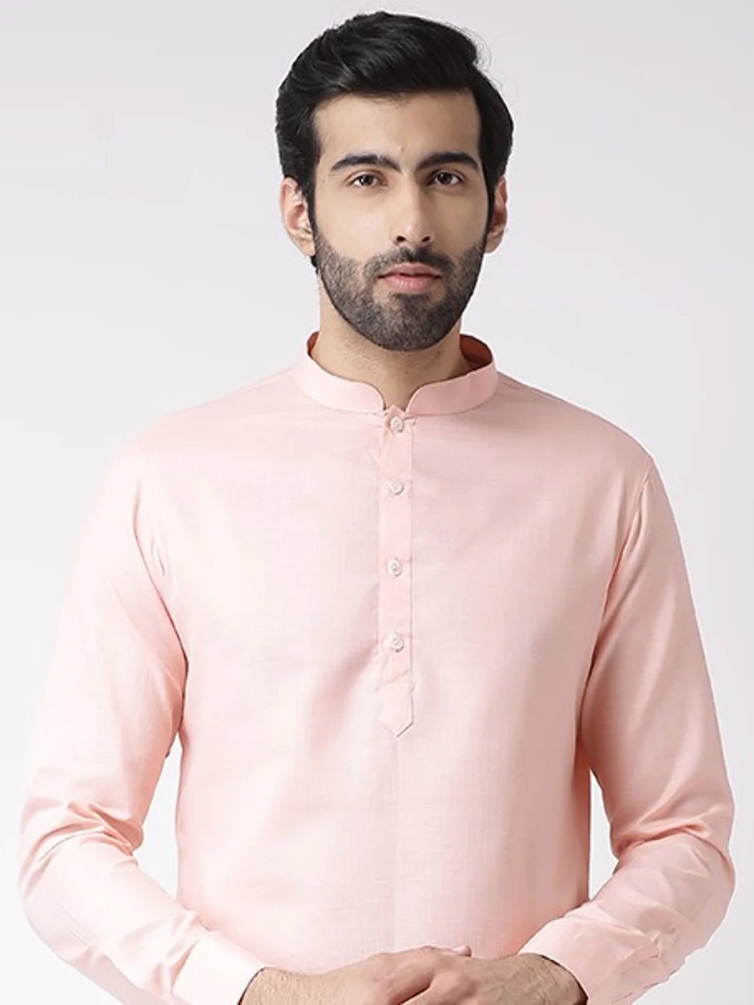 Kisah Men's Pink Kurta Trousers Set - Image 5
