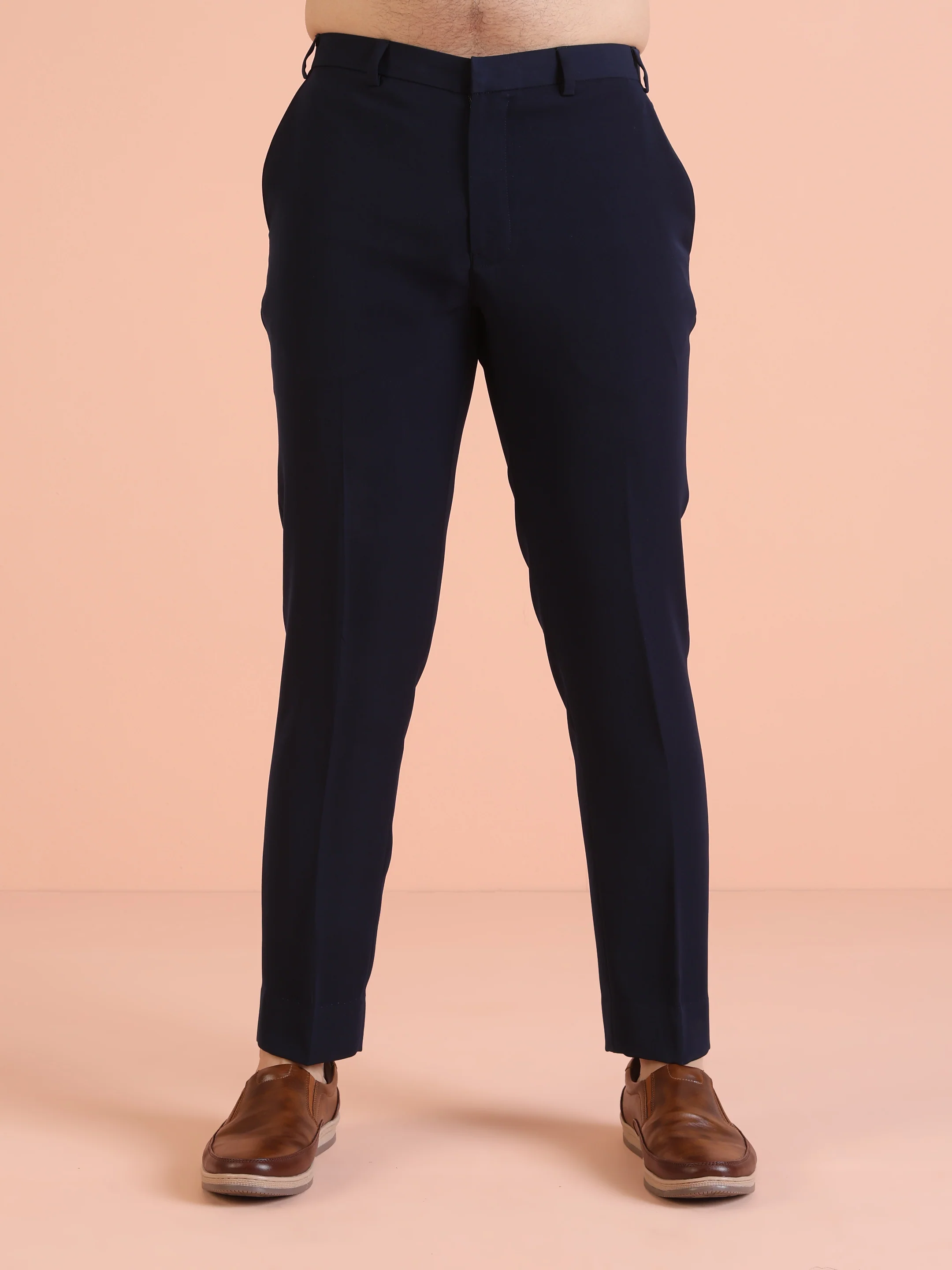 Navy Blue Sherwani Trouser Set - Image 6