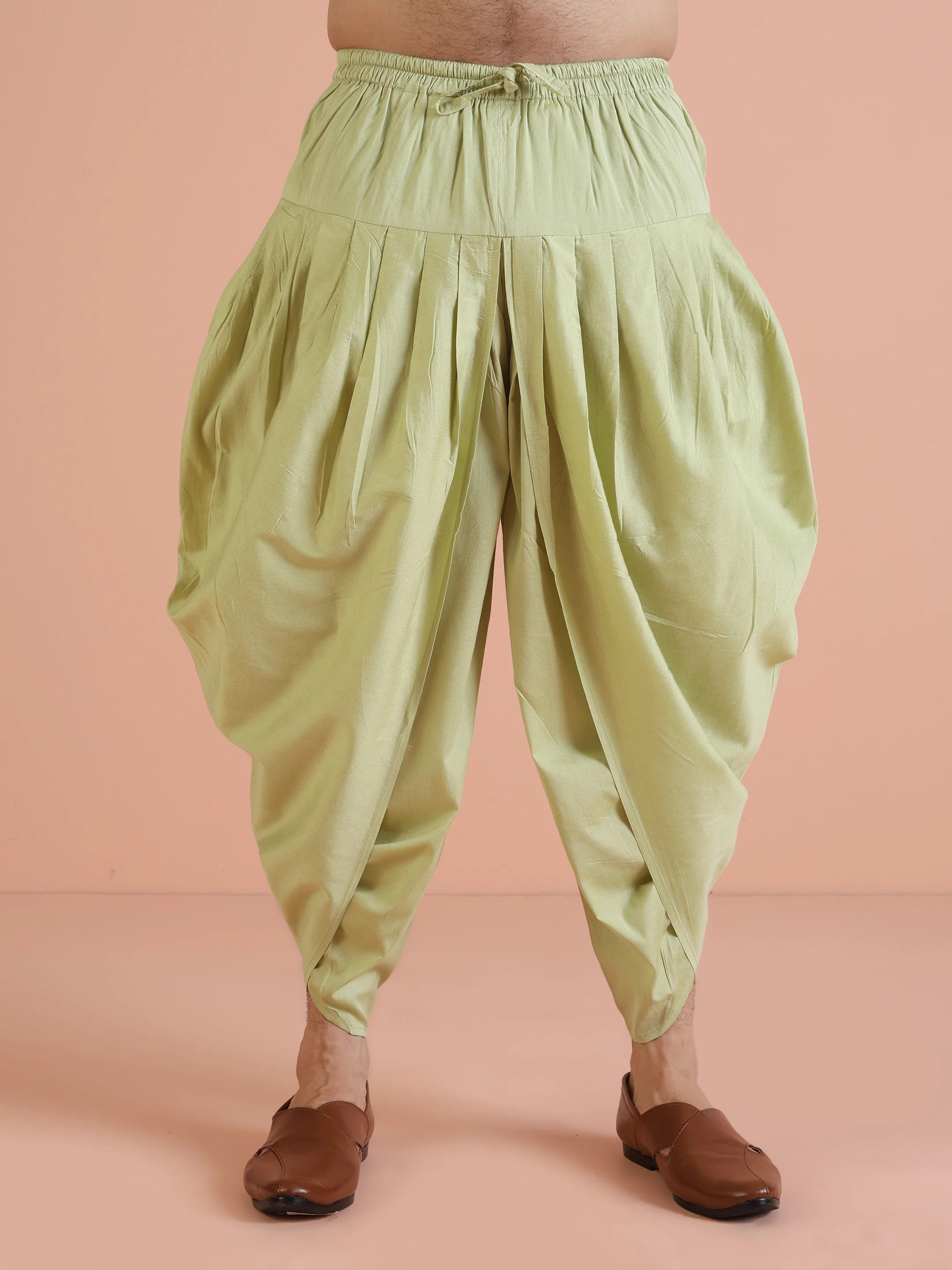 Beige Cotton Silk Textured Nehru Jacket Kurta Dhoti - Image 7