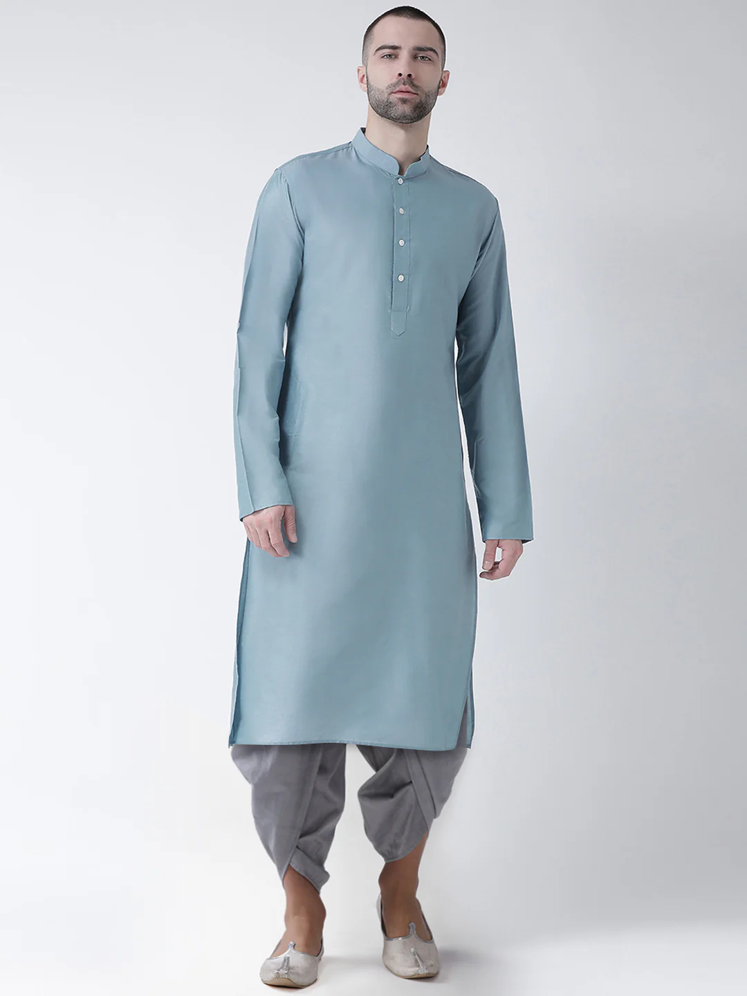Kisah Men Blue Kurta Dhoti Set