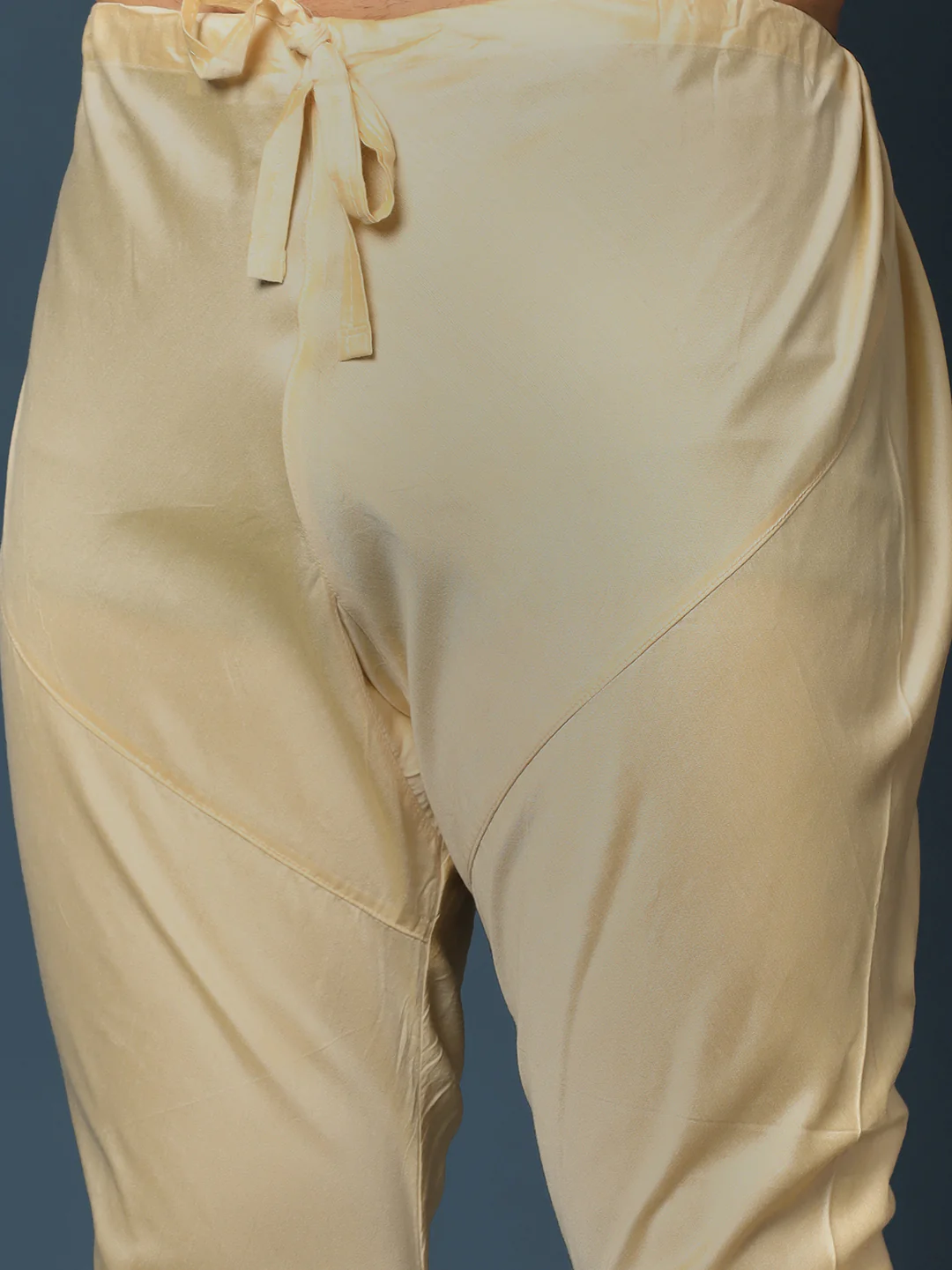 Cream Jacquard Indo-Western Set - Image 7