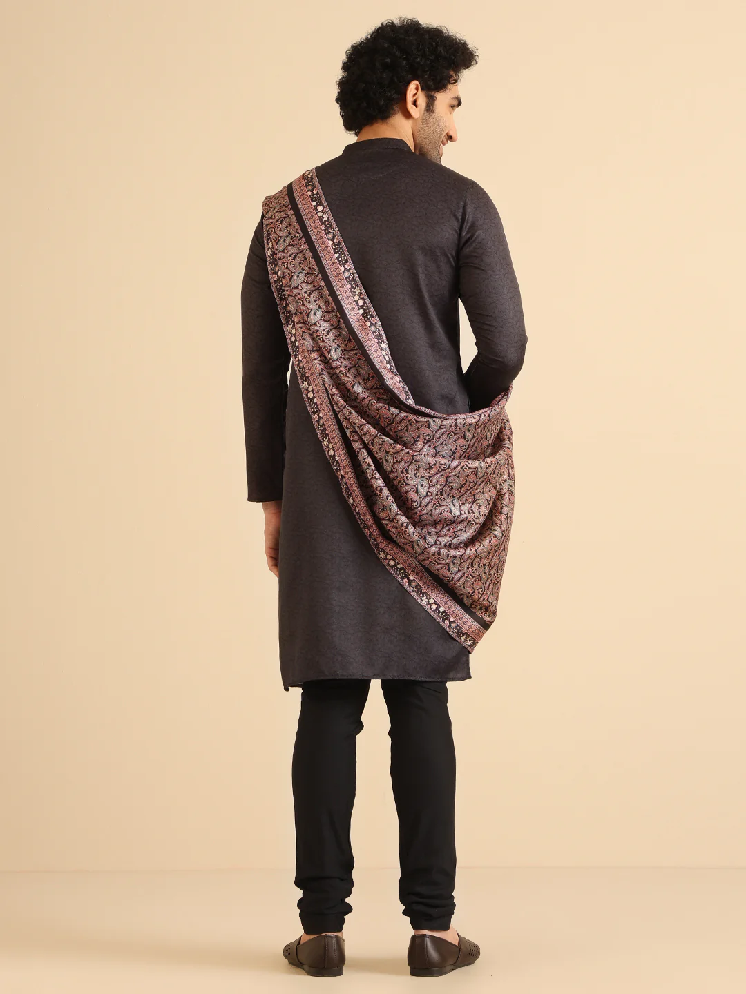 Men Multi Color Printed Dupatta - Image 4