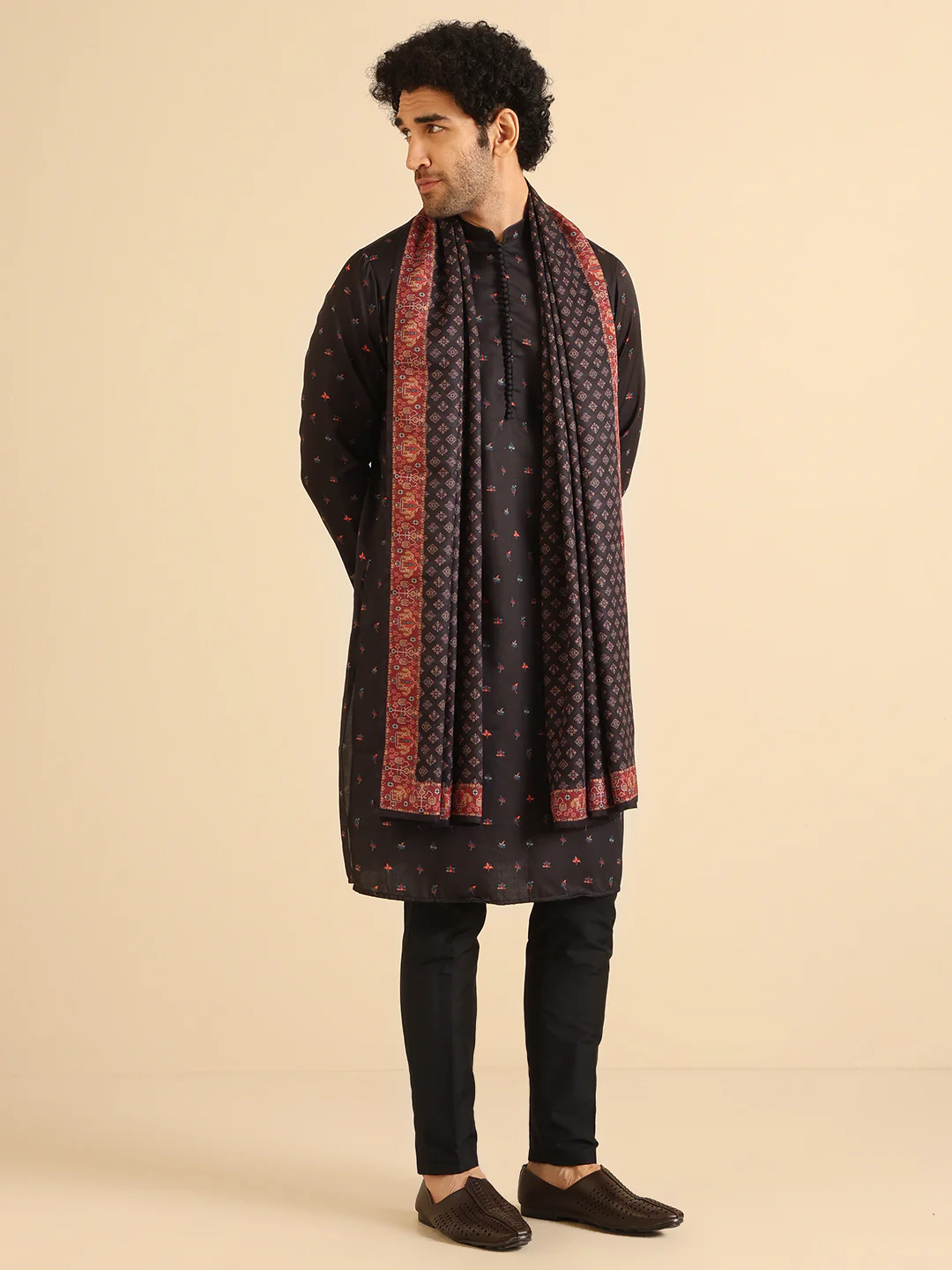 Men Multi Color Printed Dupatta - Image 2