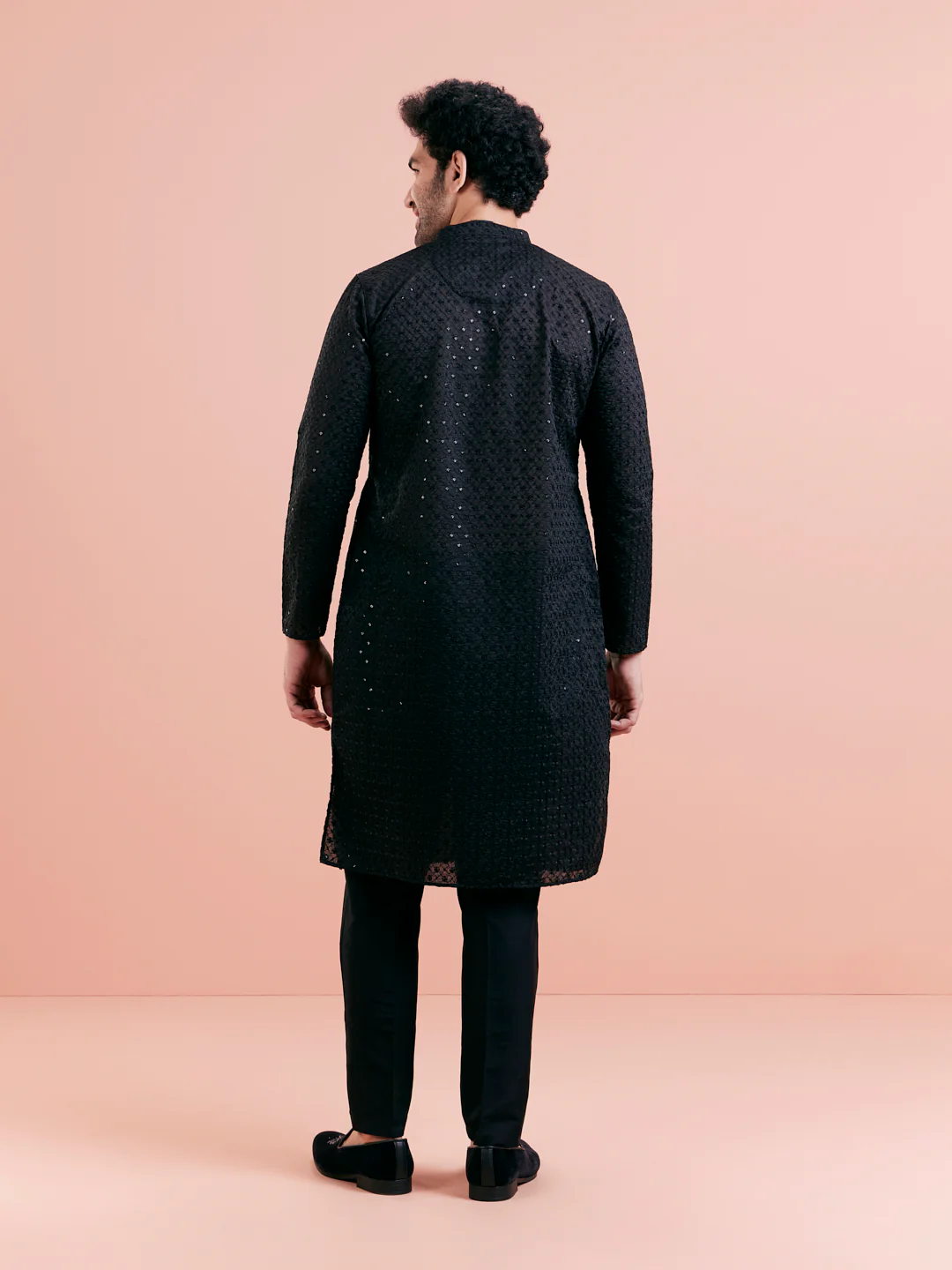 Black Mirror Work Kurta - Image 5