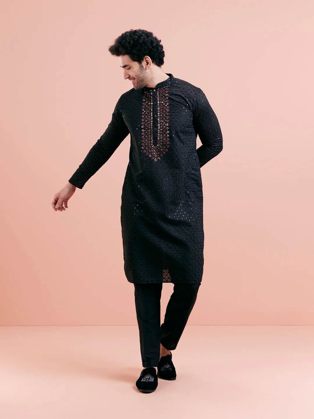 Black Mirror Work Kurta - Image 7