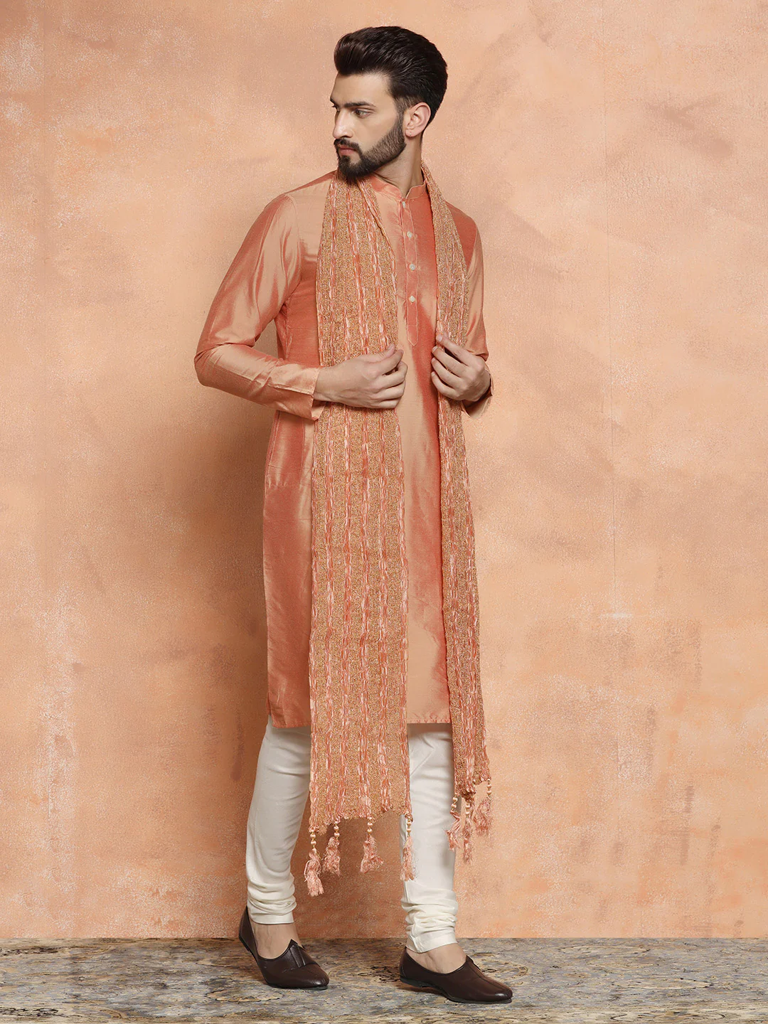 Men's Coral Dupatta - Image 2