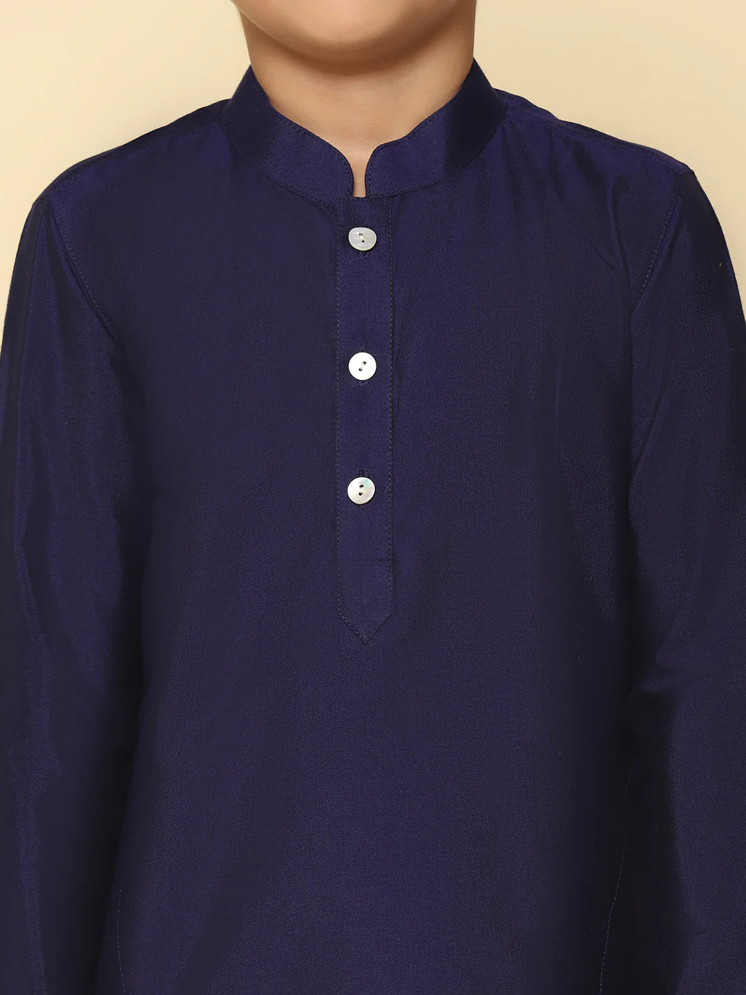 Boy's Navy Blue Kurta - Image 5