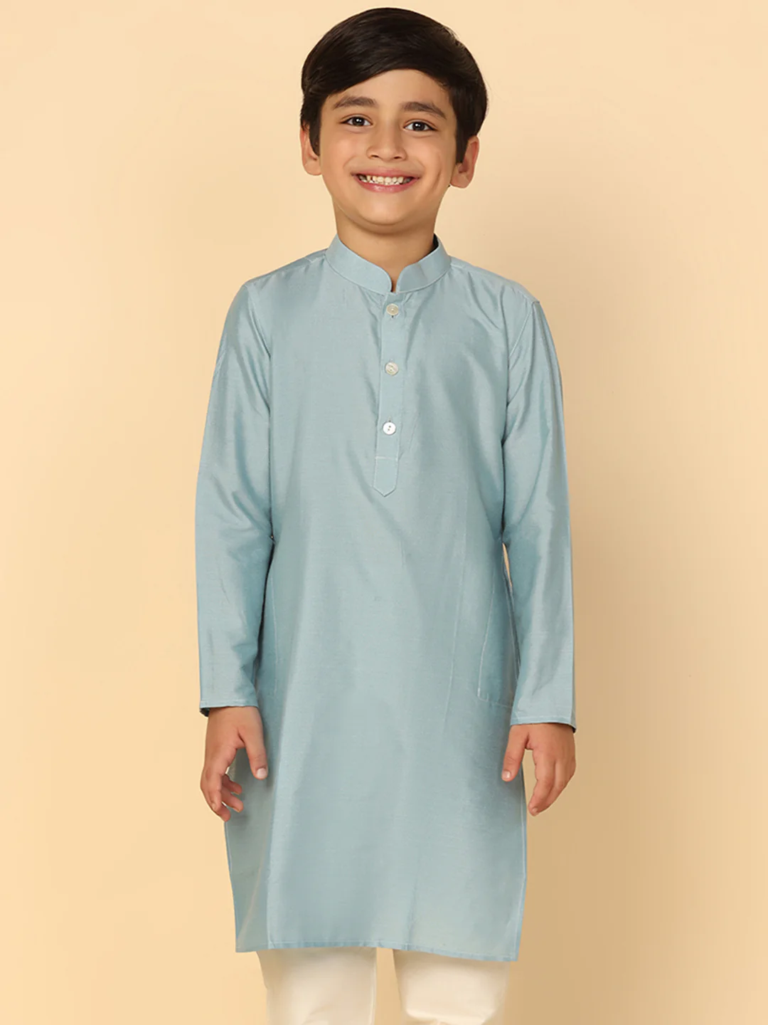 Boy's Dirty Blue Kurta